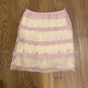 Max Studio handmade and lined silk skirt